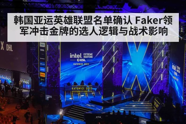 韩国亚运英雄联盟名单确认 Faker领军冲击金牌的选人逻辑与战术影响